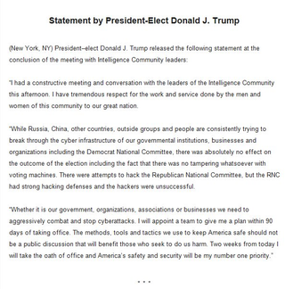Trump’s statement in full